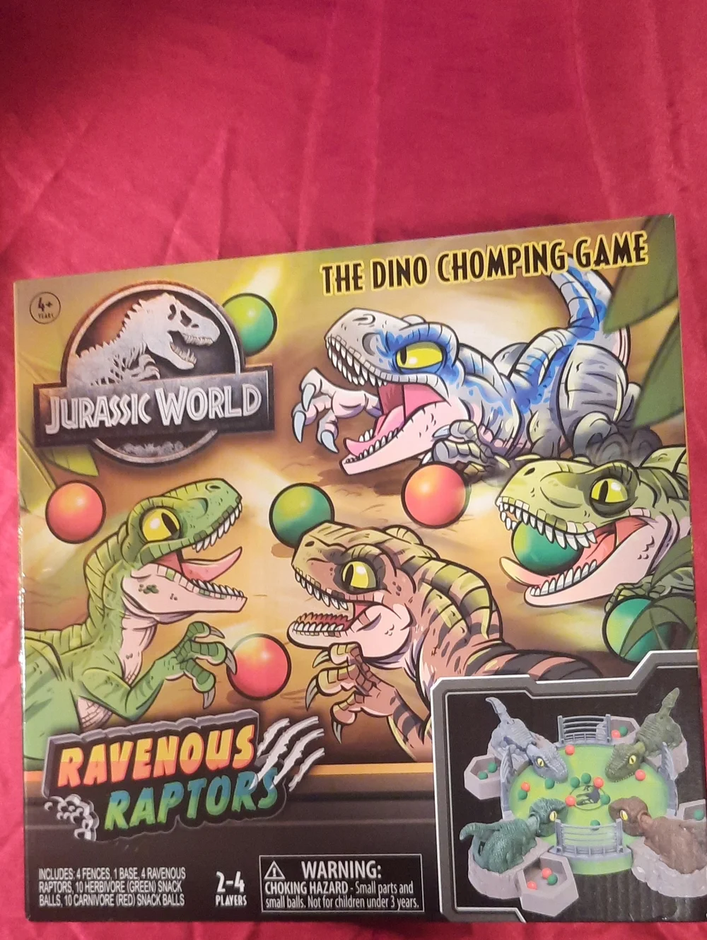 Jurassic World Ravenous Raptors Chomping Game